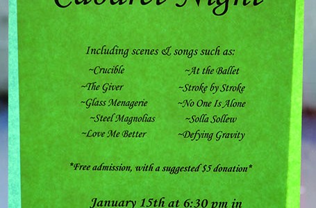 Get ready to be inspired this Friday night when attending this special, one night only cabaret