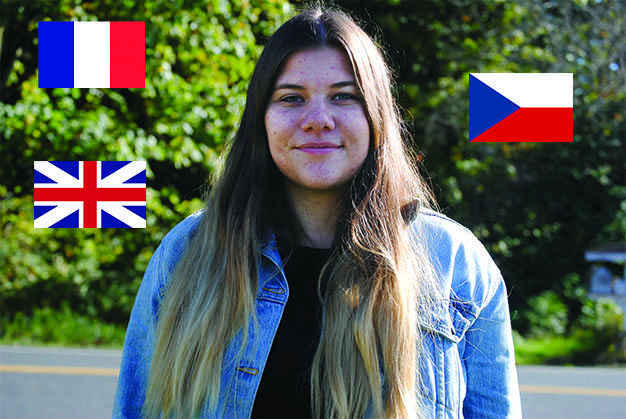 Senior Natalie Gaydeckova studies two foreign languages; French and English.