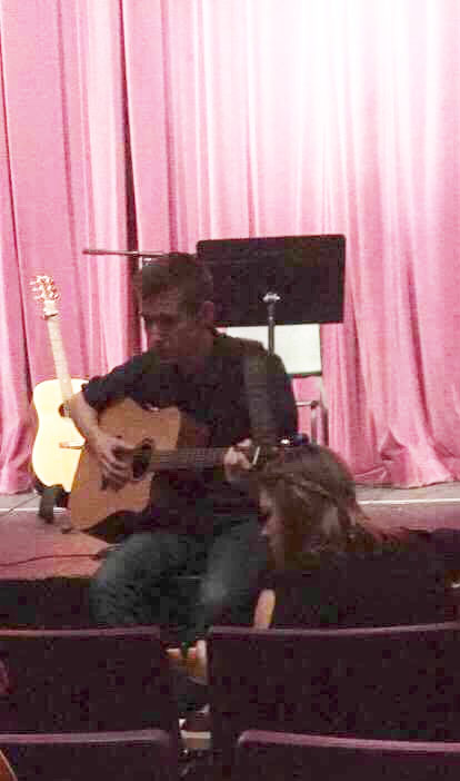 Junior, Jake Burleigh performs piece “New Scream” by Turnover.