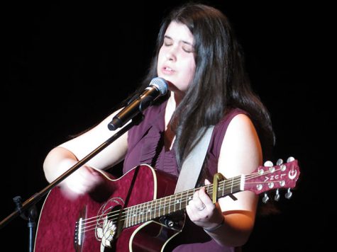 Winner of 2017 Talent Show Madi Gillbert with her original song called “Phoenix”. As well as singing an original, she played the guitar too.
