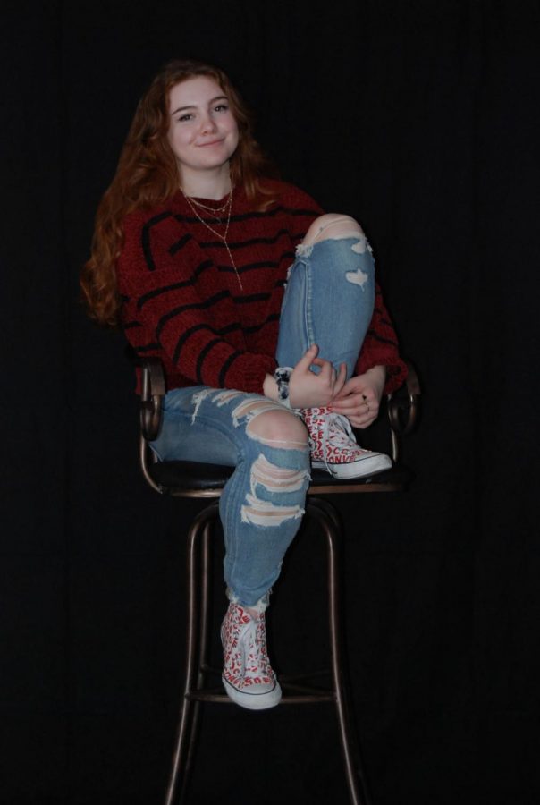 Express yourself! Junior Mikayla Finnerty’s unique way of expressing herself is basing her outfits on the jewelry she wears. Finnerty found this expression when her mom bought her a gold ring last year. “My style changes every day, and I try to step out of my comfort zone as much as I can, but I will always have my jewelry on. If I don’t have my rings, I’m not ready for the day. It helps as a confidence booster when I get up and get ready and have my outfit picked out with my rings to accent it.”