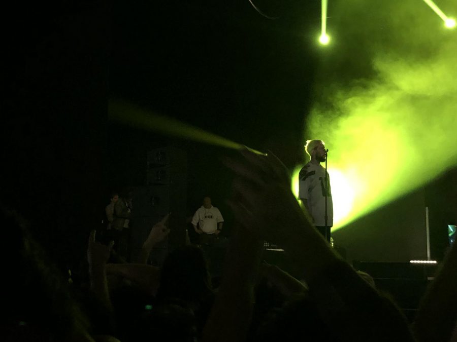 $uicideBoy$ in Seattle. Scrim, one of his many nicknames, is one half of the $B duo. The two have come a long way due to their Memphis style music and relatability.