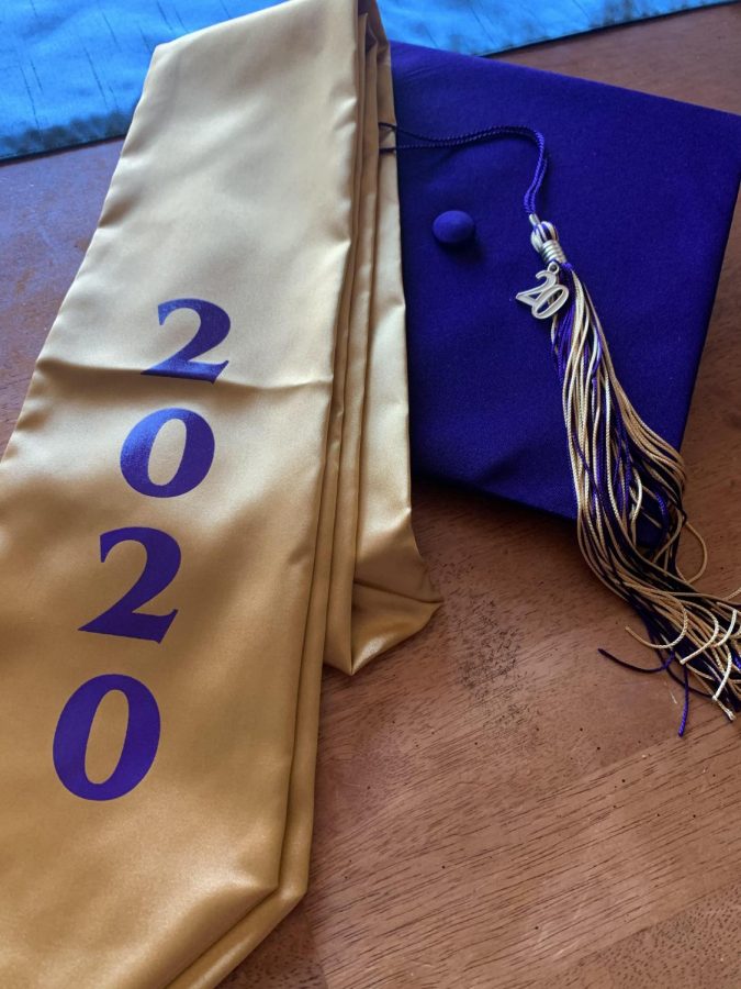 Time's Arrow Marches Forward: Graduating Class of 2020 prepare their caps and gowns in preparation for the oncoming day in the spotlight as they get their diplomas and graduate. With everything going on and the stress of school making students want to shut down and give up, graduation day is a light at the end of the tunnel keeping students going. “I worked my whole life towards getting my diploma, wearing that gown, and knowing I made it. I already started the race, I am going to finish it,” senior Caleb Young said.