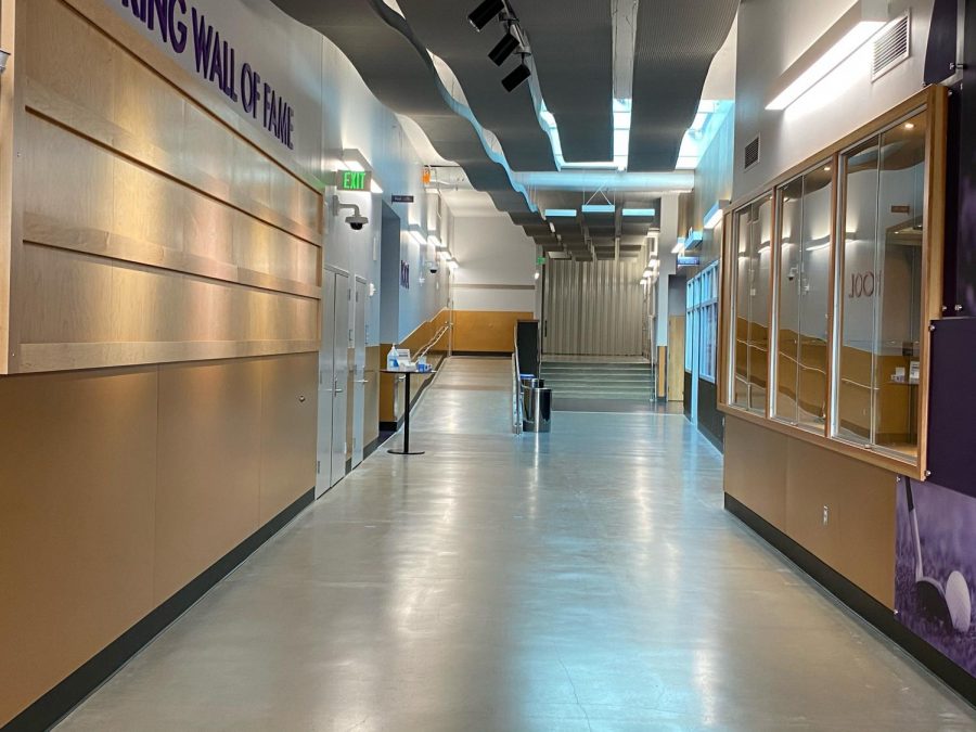 The empty halls of Lake Stevens High School. LSHS has been without students since the initial school shutdown last March.
