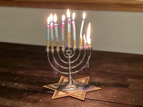 Holiday Beginnings: The menorah is fully lit for the eighth and final day of Hannukah. The menorah commemorated the Second Temple in Jerusalem. It means good company, well being, eating good food, gifts, and gratefulness, Ethan Tran said.