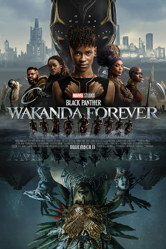 Paying Tribute: Shuri (Letitia Wright) salutes center stage in front of the main cast of Black Panther: Wakanda Forever which premiered Nov 11. Marvel fans worldwide flocked to theaters to watch the sequel. Im a huge Marvel fan, and I watched [the film] the day it came out,  sophomore Samuel Orduna said.