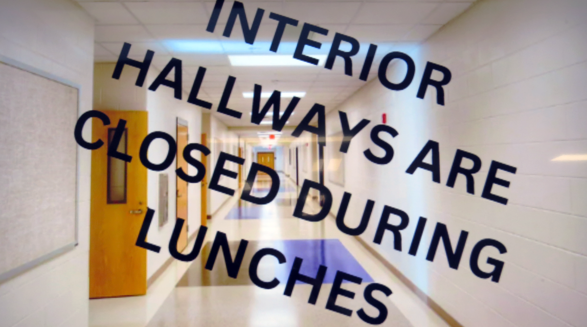 Lake Stevens High School closes hallways during lunch.