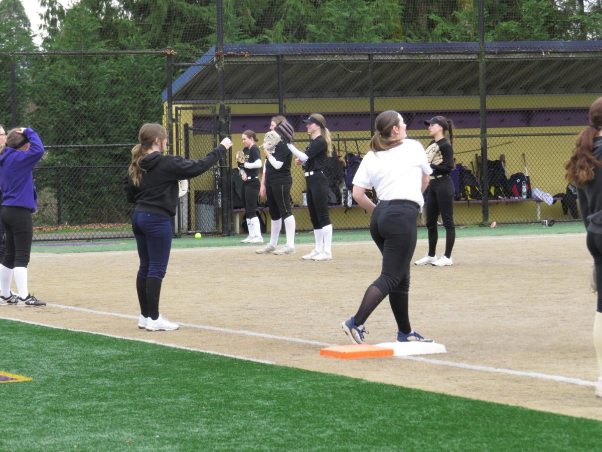 Lake Stevens Softball team warms up with hard work, dedication and determination to win their next game.