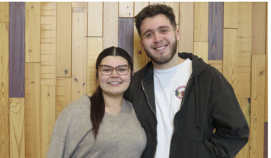Lake Stevens couple Audrey Arostigue and Roman Noyola smile and pose for a picture together.