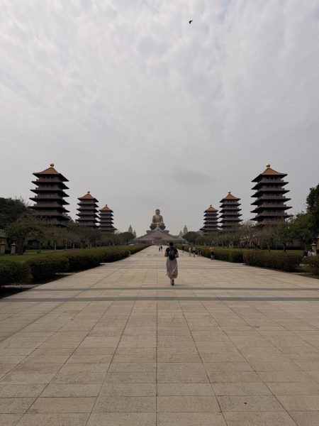 Fo Guang Shan Museum with the eight pagodas and Buddha in Kaohsiung, Taiwan.